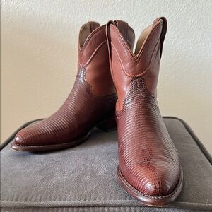 Tecovas Casey Bourbon Lizard Women’s Boots, size 8